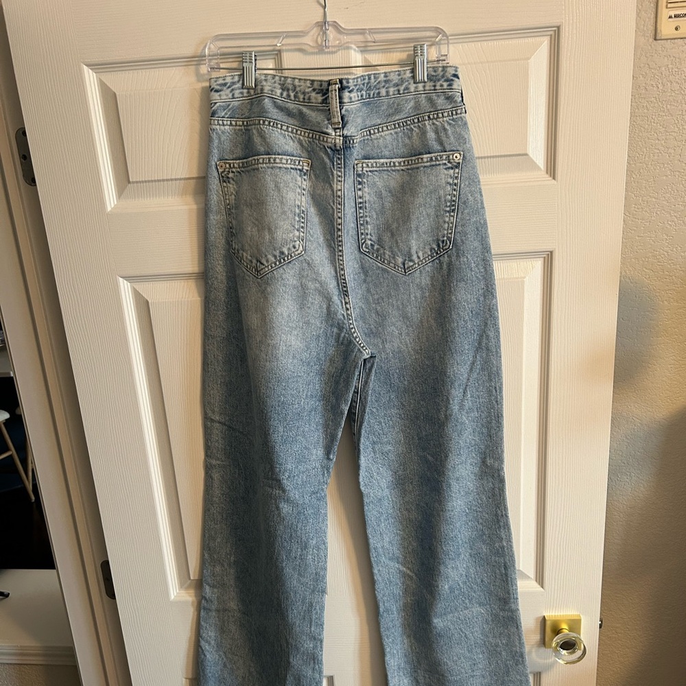 Pilcro Light Blue wide leg Jeans